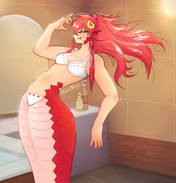 Lamia posing